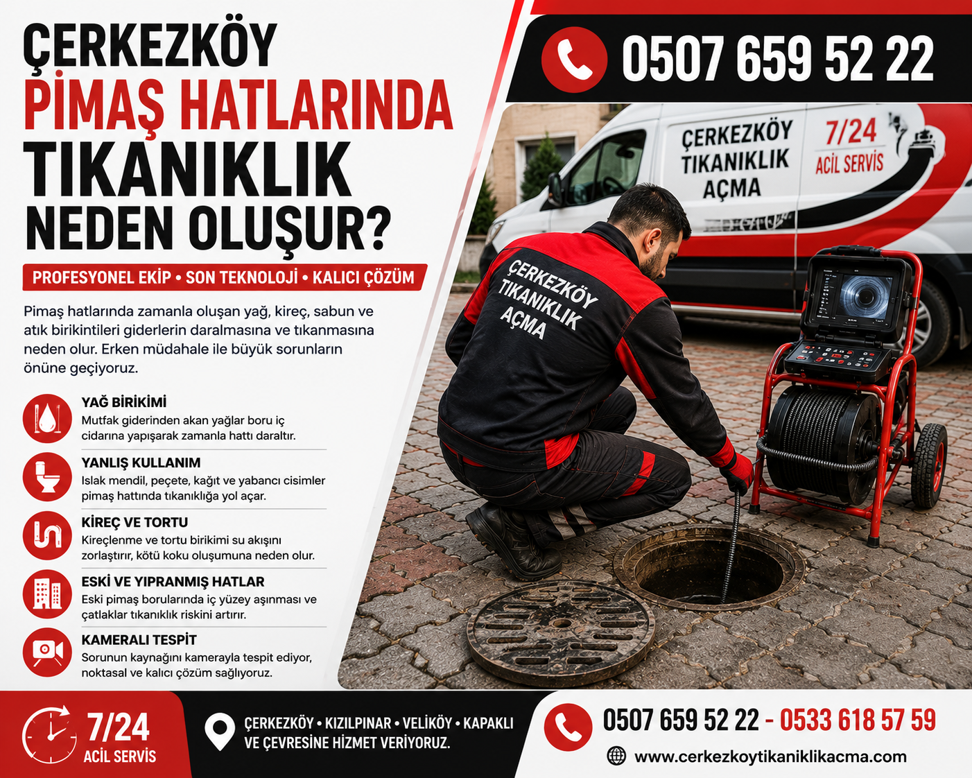 Çerkezköy Pimaş Hatlarında Tıkanıklık Neden Oluşur? – 0507 659 52 22